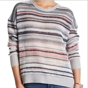 Inhabit Stripe Linen Cashmere Sweater